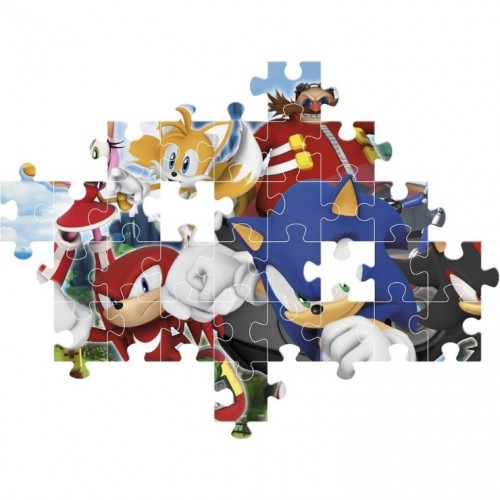 Clementoni Super Color Sonic The Hedgehog Kaliteli Premium Yapboz 104 Parça Çocuk Puzzle 27159