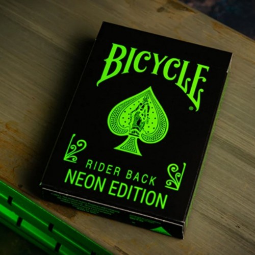 Bicycle Neon Rider Back Green-Glo Deck Premium Oyun Kağıdı iskambil Kartları Destesi