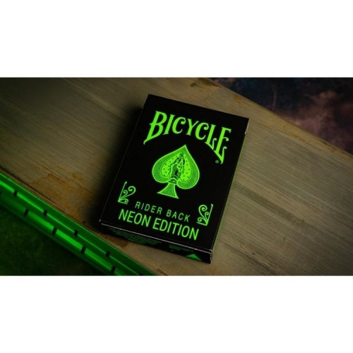 Bicycle Neon Rider Back Green-Glo Deck Premium Oyun Kağıdı iskambil Kartları Destesi