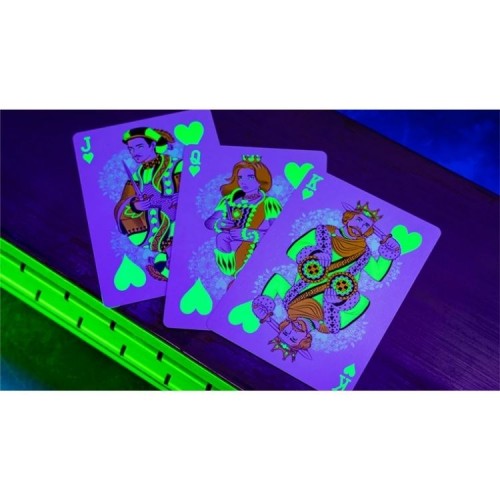 Bicycle Neon Rider Back Green-Glo Deck Premium Oyun Kağıdı iskambil Kartları Destesi