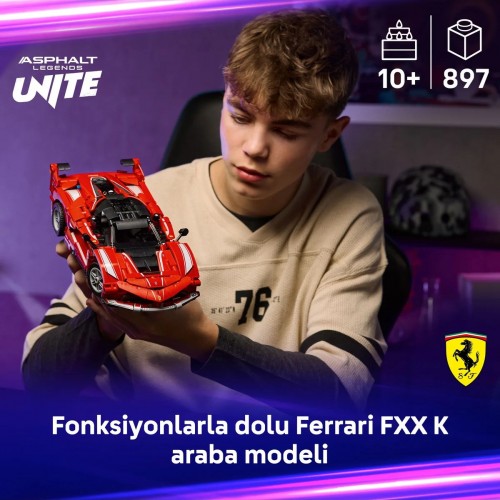 Lego Technic Ferrari FXX K 42212 Yapım Seti (897 Parça) Lego Technic Ferrari FXX K 42212 Yapım Seti (897 Parça)