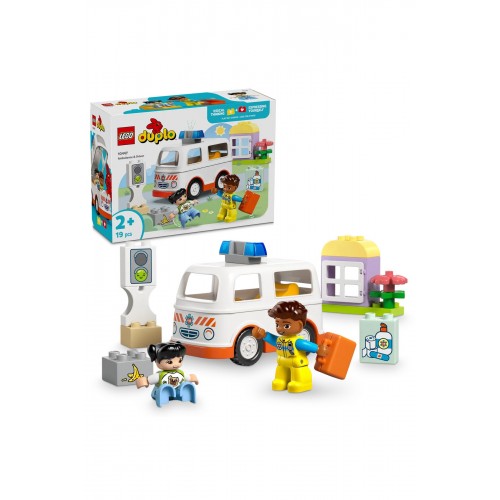 Lego Duplo Ambulans ve Sürücü 10447 Yapım Seti (19 Parça)