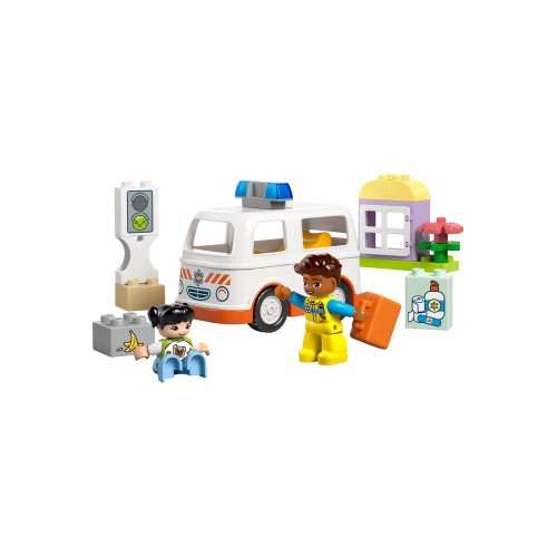 Lego Duplo Ambulans ve Sürücü 10447 Yapım Seti (19 Parça)