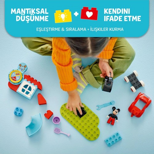 Lego Duplo Disney Mickey Fare’nin Kulüp Evi ve Arabası 10454 (27 Parça) Lego Duplo Disney Mickey Fare’nin Kulüp Evi ve Arabası 10454 (27 Parça)