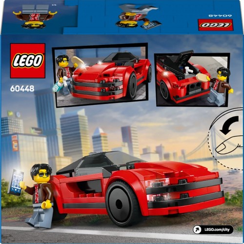 Lego City Kırmızı Spor Araba 60448 (109 Parça) Lego City Kırmızı Spor Araba 60448 (109 Parça)