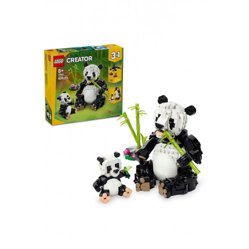 Lego Creator 3’ü 1 Arada Vahşi Hayvanlar: Panda Ailesi 31165 (626 Parça)