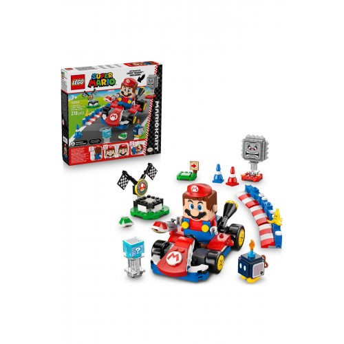 Lego Super Mario Mario Kart – İnteraktif LEGO Mario ve Standard Kart 72043 (278 Parça)