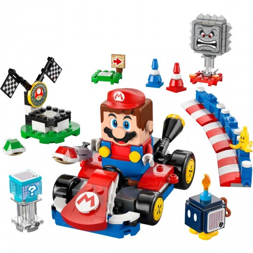 Lego Super Mario Mario Kart – İnteraktif LEGO Mario ve Standard Kart 72043 (278 Parça)
