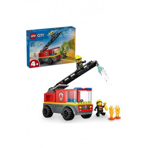 Lego City Merdivenli İtfaiye Kamyonu 60463 (82 Parça)