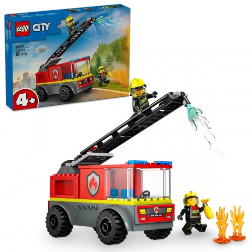 Lego City Merdivenli İtfaiye Kamyonu 60463 (82 Parça)