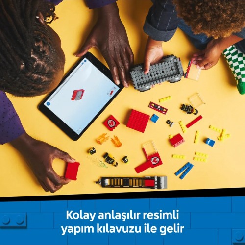 Lego City Merdivenli İtfaiye Kamyonu 60463 (82 Parça)