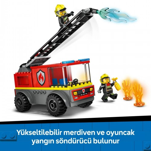 Lego City Merdivenli İtfaiye Kamyonu 60463 (82 Parça)