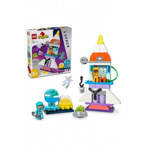 Lego DUPLO 3’ü 1 arada Uzay Mekiği Macerası Oyuncağı 10422 (58 Parça)