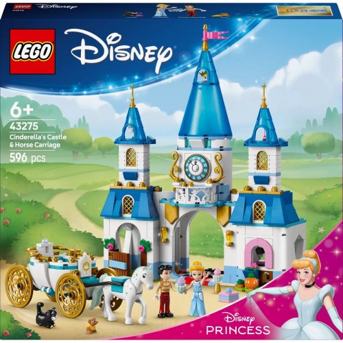 Lego Disney Princess Sindirella’nın Şatosu ve At Arabası 43275 (596 Parça)