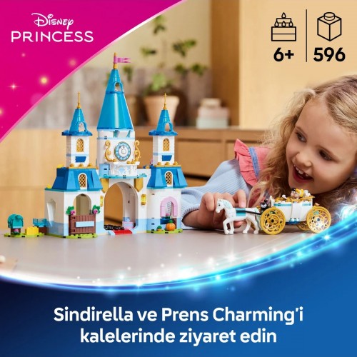 Lego Disney Princess Sindirella’nın Şatosu ve At Arabası 43275 (596 Parça)
