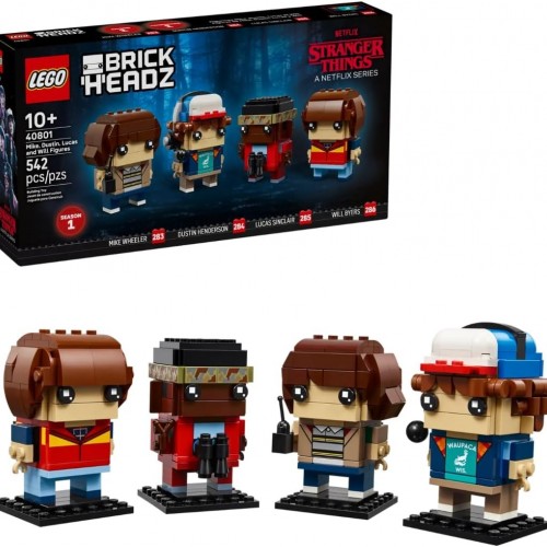 Lego Brickheadz Stranger Things Mike, Dustin, Lucas ve Will Figürleri 40801 (542 Parça)