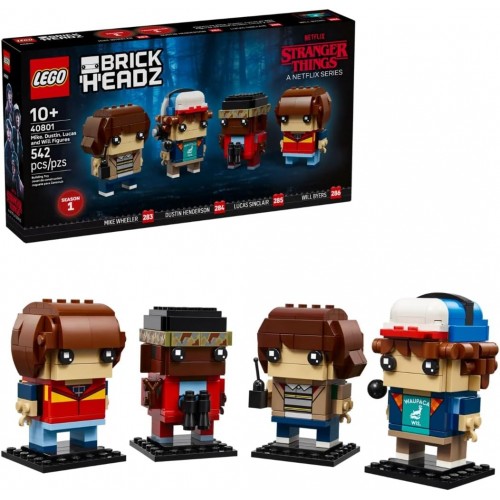 Lego Brickheadz Stranger Things Mike, Dustin, Lucas ve Will Figürleri 40801 (542 Parça)