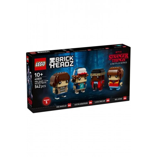 Lego Brickheadz Stranger Things Mike, Dustin, Lucas ve Will Figürleri 40801 (542 Parça)
