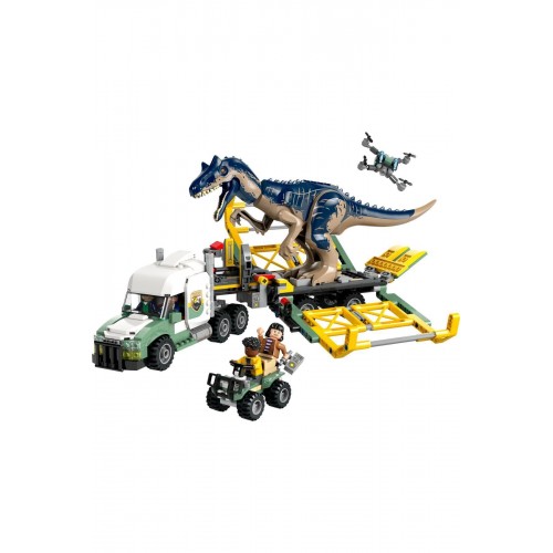 Lego Jurassic World Dinozor Görevleri: Allosaurus Taşıma Kamyonu 76966 (588 Parça)