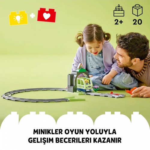 Lego Duplo Kasabası Tren Tüneli ve Rayları Ek Macera Seti 10425 (20 Parça)