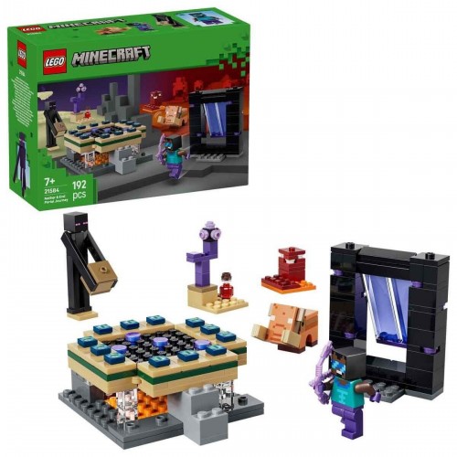 Lego Minecraft Nether ve End Geçidi Yolculuğu 21584 (192 Parça)