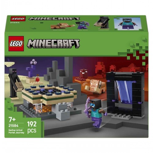 Lego Minecraft Nether ve End Geçidi Yolculuğu 21584 (192 Parça)
