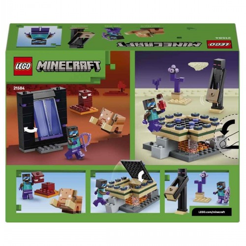 Lego Minecraft Nether ve End Geçidi Yolculuğu 21584 (192 Parça)