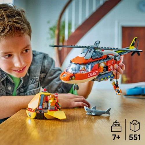 Lego City Sahil Güvenlik Helikopteri 60503 (551 Parça) Oyuncak Yapım Seti 