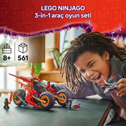 Lego Ninjago Ninja Savaş Aracı 71844 Oyuncak Yapım Seti (561 Parça)