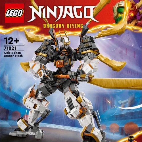Lego Ninjago Cole'un Titan Ejderha Robotu 71821 Oyuncak Yapım Seti (1055 Parça)