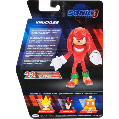 Sonic The Hedgehog 3 Filmi Knuckles Aksiyon Figürü Oyuncakları Figürleri