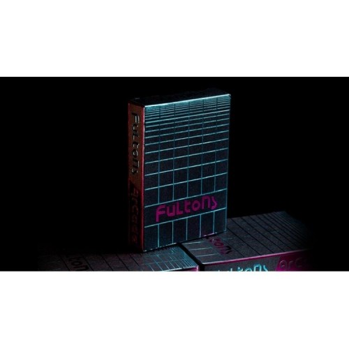 Fulton's Arcade Tron Edition Pink and Blue Foil Premium Oyun Kağıdı iskambil Kartları Destesi