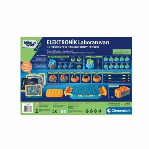 Clementoni Bilim ve Oyun Elektronik Laboratuvarı Deney Seti 64328  +8 yaş