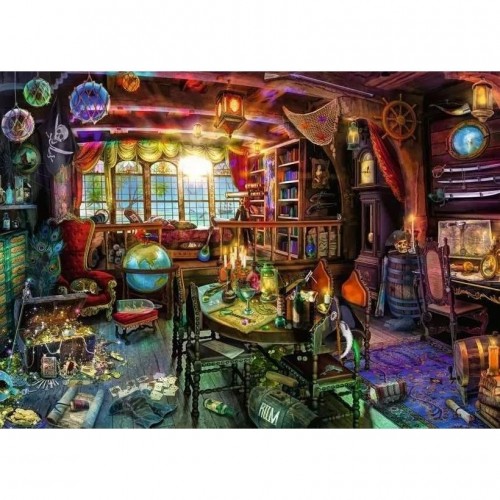 Ravensburger Premium Canlı Renkli Korsanın Odası Temalı Yetişkin Puzzle Yapboz 1000 Parça 