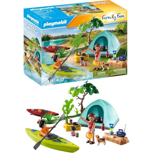 Playmobil Family Fun Doğa Temalı Kamp Alanı Oyun Seti Oyuncakları 71425 (54 Parça)