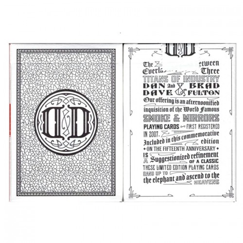 Bicycle Smoke & Mirrors x Fulton White Oyun Kağıdı Limited Edition iskambil Kartları Destesi