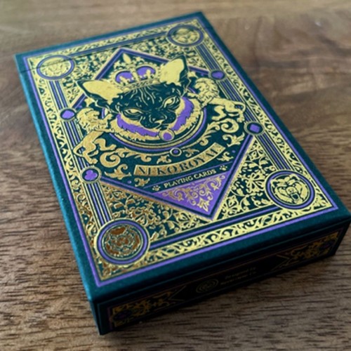 WJPC Neko Royal Green Premium Oyun Kağıdı Koleksiyonluk iskambil Kartları Destesi