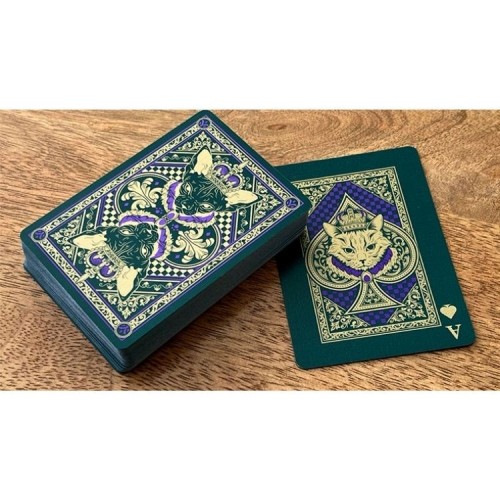 WJPC Neko Royal Green Premium Oyun Kağıdı Koleksiyonluk iskambil Kartları Destesi