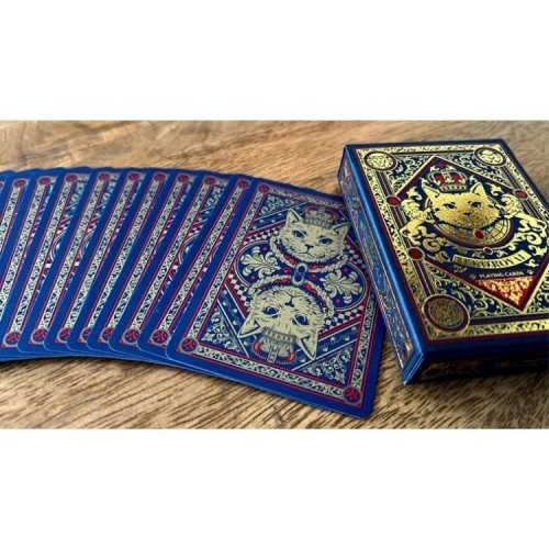 WJPC Neko Royal Blue Premium Oyun Kağıdı Koleksiyonluk iskambil Kartları Destesi