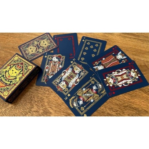 WJPC Neko Royal Blue Premium Oyun Kağıdı Koleksiyonluk iskambil Kartları Destesi