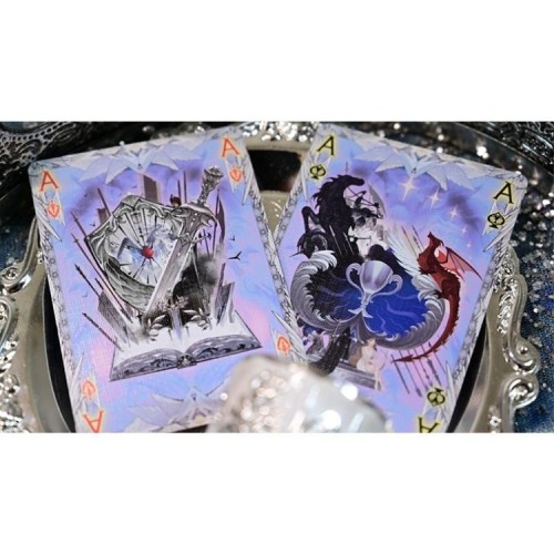 King Star King Arthur V2 (Silver Fairyland) Premium Oyun Kağıdı iskambil Kartları Destesi King Star King Arthur V2 (Silver Fairyland) Premium Oyun Kağıdı iskambil Kartları Destesi