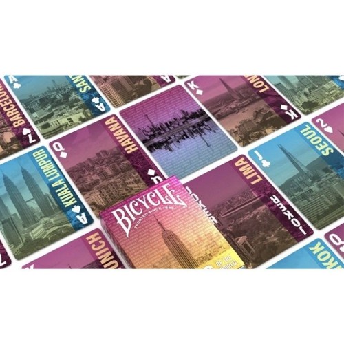 Bicycle Cities of the World (Dünya Şehirleri) Premium Oyun Kağıdı iskambil Kartları Destesi Bicycle Cities of the World (Dünya Şehirleri) Premium Oyun Kağıdı iskambil Kartları Destesi