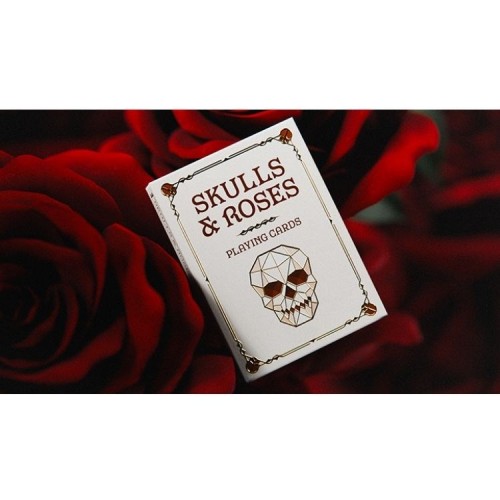 WJPC Skulls & Roses Premium Oyun Kağıdı iskambil Kartları Destesi WJPC Skulls & Roses Premium Oyun Kağıdı iskambil Kartları Destesi