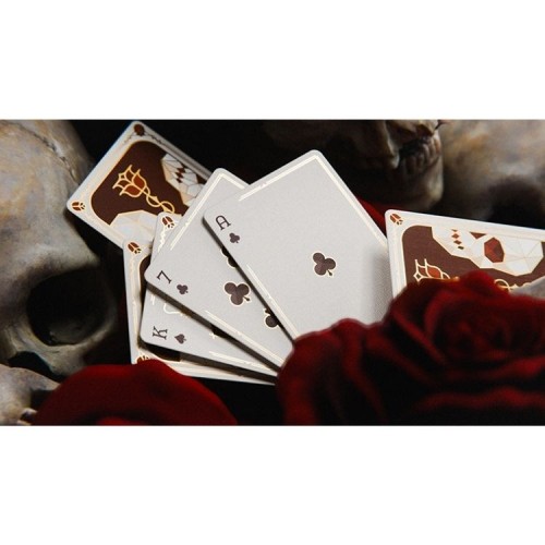 WJPC Skulls & Roses Premium Oyun Kağıdı iskambil Kartları Destesi WJPC Skulls & Roses Premium Oyun Kağıdı iskambil Kartları Destesi