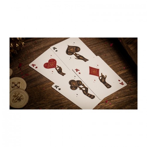 TWPCC Palmistry Golden Ivory Premium Oyun Kağıdı Limited Edition Koleksiyonluk iskambil Kartları TWPCC Palmistry Golden Ivory Premium Oyun Kağıdı Limited Edition Koleksiyonluk iskambil Kartları
