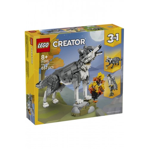 LEGO® Creator 3'ü 1 Arada Orman Hayvanları: Gri Kurt 31393 (657 Parça)