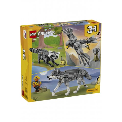 LEGO® Creator 3'ü 1 Arada Orman Hayvanları: Gri Kurt 31393 (657 Parça) LEGO® Creator 3'ü 1 Arada Orman Hayvanları: Gri Kurt 31393 (657 Parça)