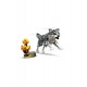 LEGO Creator 3'ü 1 Arada Orman Hayvanları Gri Kurt 31393 kutu tasarımı ve parçaları LEGO Creator Gri Kurt 31393 Yapım Seti