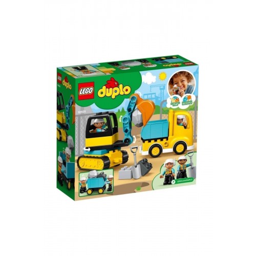Lego Duplo Kamyon ve Paletli Kazıcı 10931 Lego Duplo Kamyon ve Paletli Kazıcı 10931