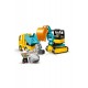 LEGO DUPLO 10931 Kamyon ve Paletli Ekskavatör LEGO DUPLO 10931 Kamyon ve Paletli Ekskavatör